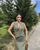 Bağlamalı Keten Etekli Takım
