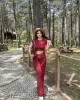 Gofre Basic Pantolon Crop Takım