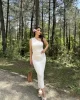 Gofre Etek Crop Takım