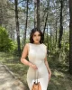 Gofre Omuz Detaylı Elbise