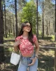 Kiraz Desen Büzgülü Crop
