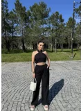 Boyundan Bağlamalı Keten Takım