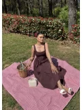 Kuşaklı Poplin Elbise