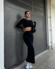 Angelica Sırt Dekolteli Etek Takım