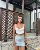 Astarlı Çiçekli Tül Etek