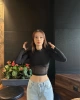 Balıkçı Yaka Tül Crop