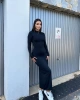 Balıkçı Yaka Uzun Elbise