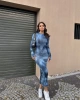 Batik Parmak Geçmeli Sandy Elbise