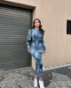 Batik Parmak Geçmeli Sandy Elbise