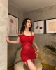 Dantel Büzgülü Elbise