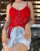 Dantel Kopçalı Crop