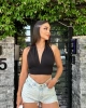 Dekolte Sırt Detay Crop