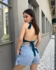 Dekolte Sırt Detay Crop
