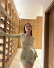Etnik Desen İspanyol Kol Elbise