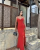 Fiona Yırtmaçlı Elbise