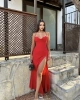 Fiona Yırtmaçlı Elbise