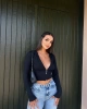 Fitilli Kapşonlu Crop