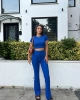 Fitilli Pantolon Crop Takım
