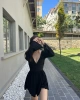 İspanyol Kol Sırt Dekolte Elbise