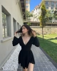 İspanyol Kol Sırt Dekolte Elbise