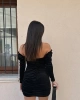 Kadife Büzgülü Elbise