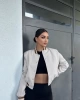 Crop Astarlı Bomber Ceket