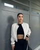 Crop Astarlı Bomber Ceket