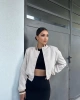 Crop Astarlı Bomber Ceket