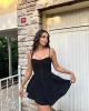 Kopçalı Şortlu Elbise
