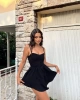 Kopçalı Şortlu Elbise