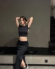 Madison Sırt Dekolteli Etek Takım