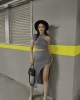 Omuz Dekolteli Crop Takım