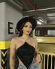 Payetli Sırt Dekolte Crop