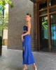 Saks Mavi Straplez Sandy Takım