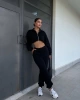 Şardonlu Crop Eşofman Takım