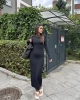 Sırt Dekolteli Basic Sandy Elbise