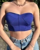 Straplez Gloplu Crop