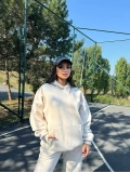 Oversize Şardonlu Sweat