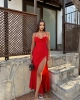 Fiona Yırtmaçlı Elbise