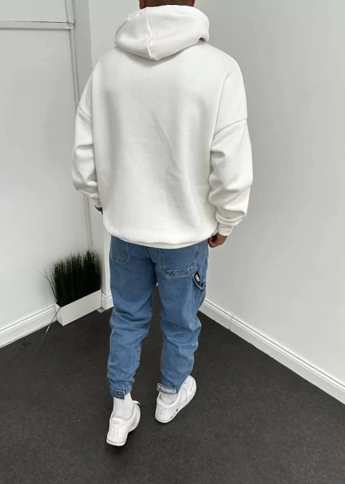 Baskı Detaylı Kapişonlu Sweatshirt