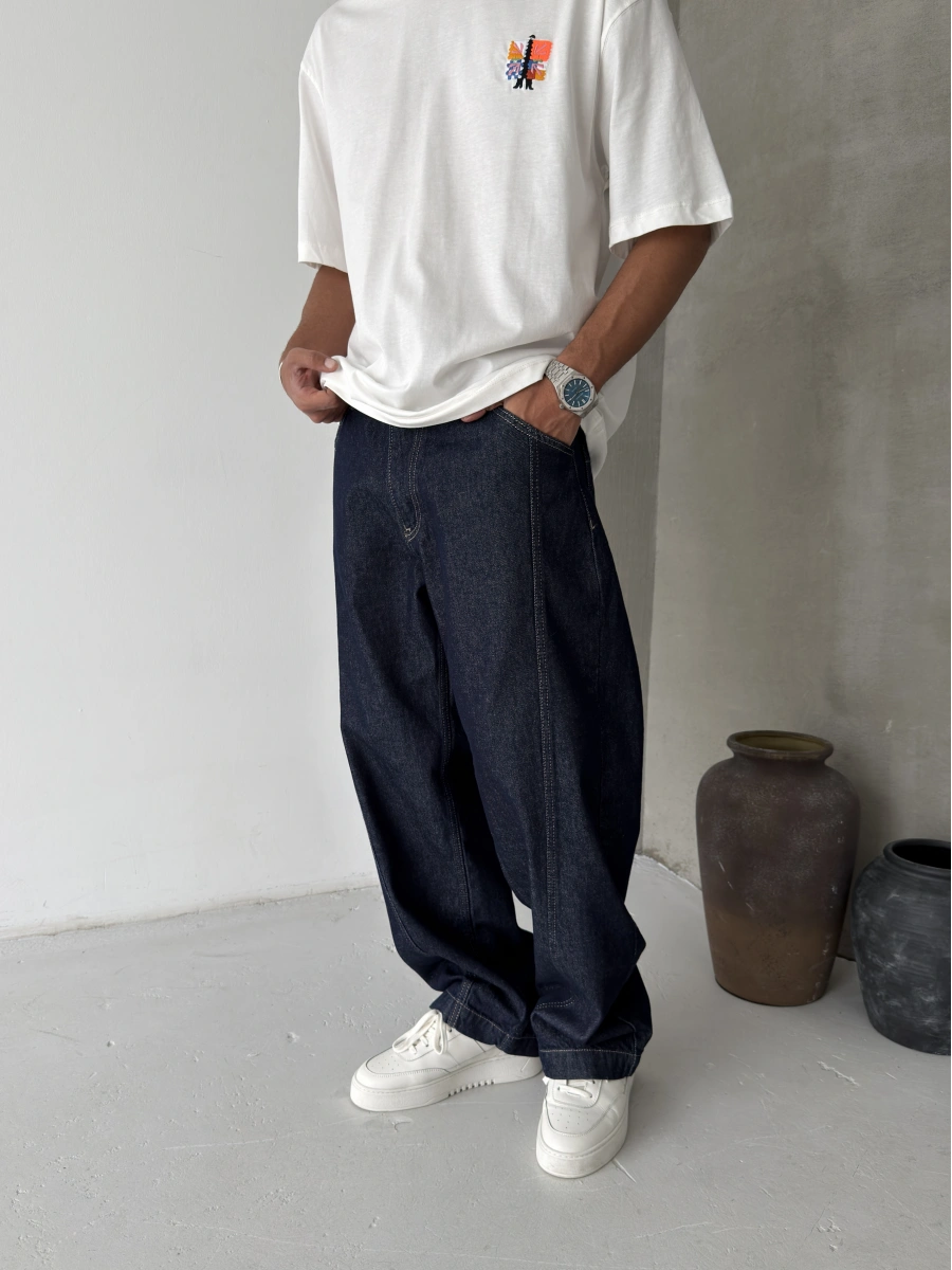 Lacivert Premium Süper Baggy