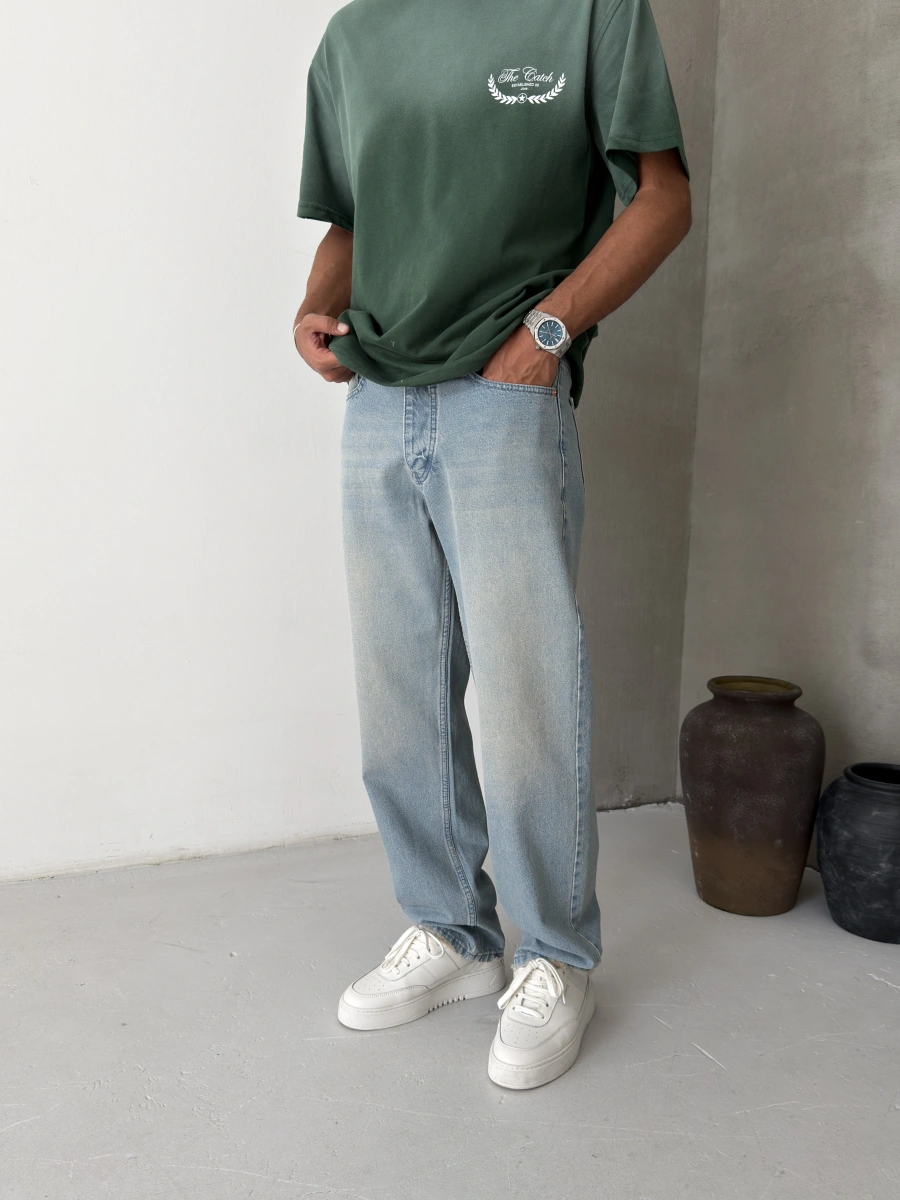 Buz Mavi Regular Baggy Jean