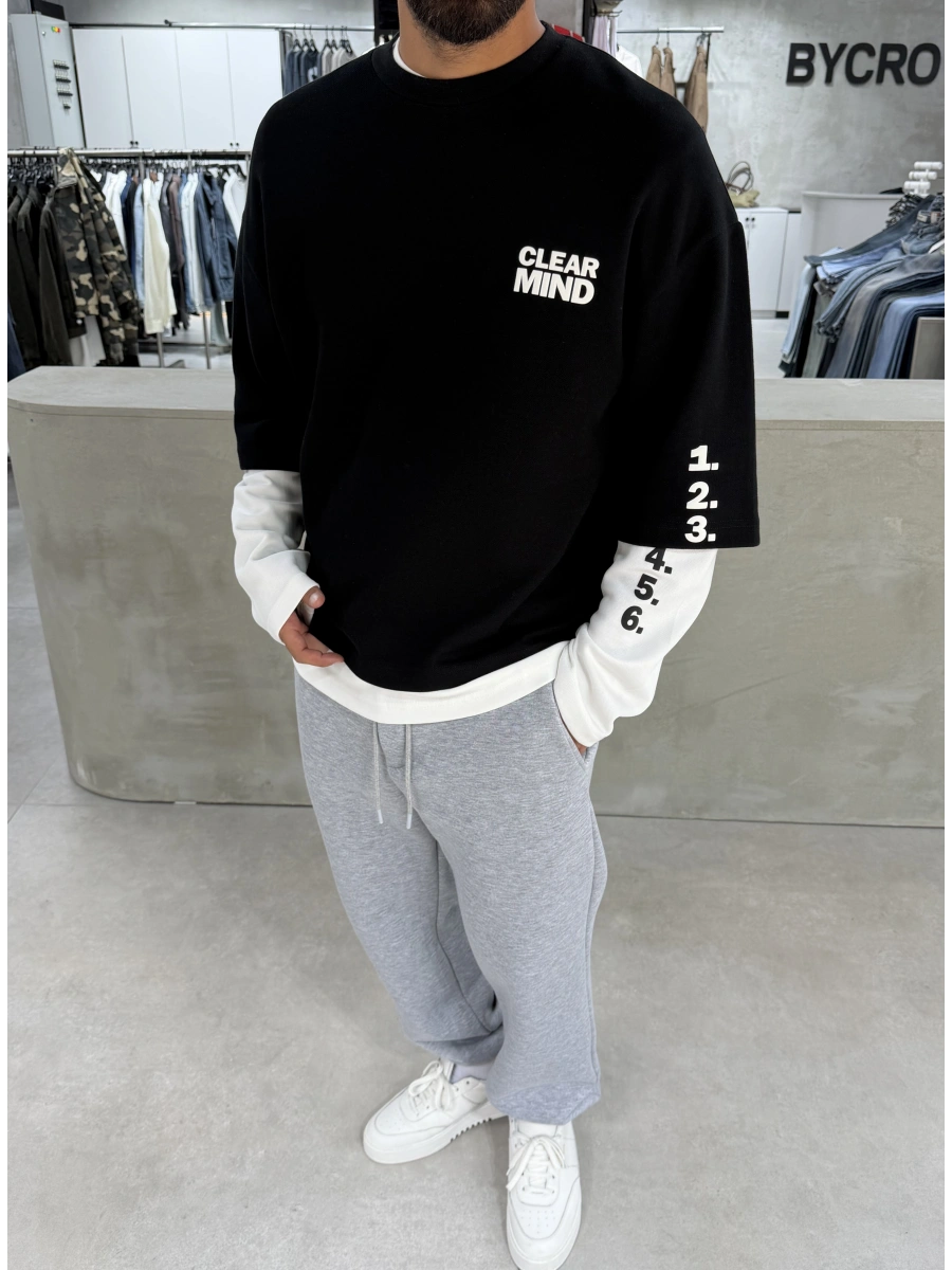 Siyah Mind 6 Oversize Sweat