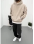 Krem Yıkamalı Oversize Sweatshirt