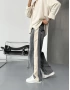 Antrasit Şerit Detay Baggy Jean