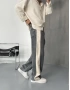 Antrasit Şerit Detay Baggy Jean