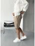 Sütlü Kahve Premium Linen Şort