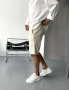 Krem Premium Linen Şort