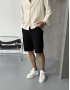 Siyah Premium Linen Şort