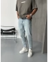 Açık Mavi Regular Fit Boyfriend